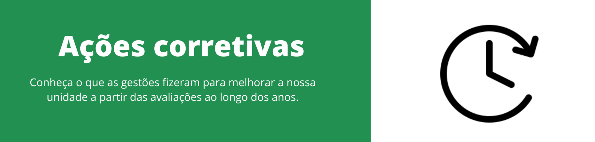 Ações corretivas