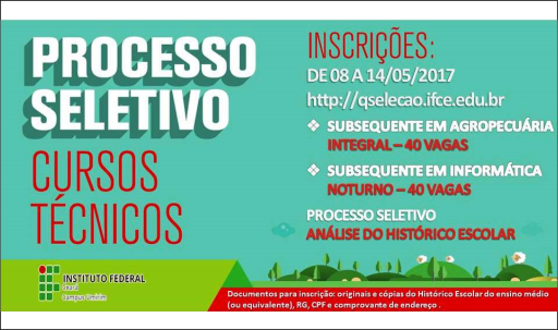 Cursos Técnicos Subsequente